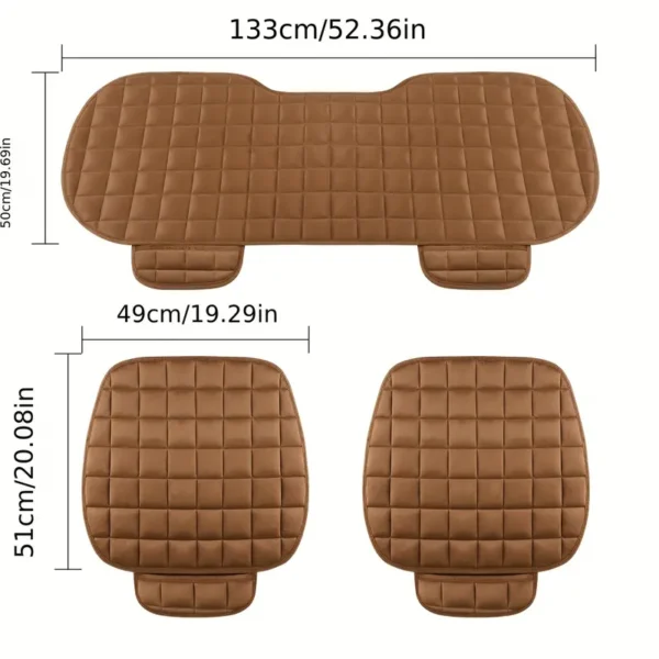 Plush Winter Car Seat Cushion Set