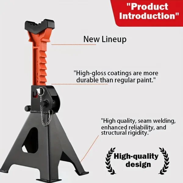 Durable 2pcs Adjustable Jack Stands