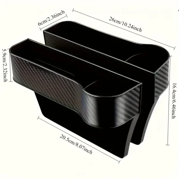 2pcs Car Front Seat Gap Storage Box