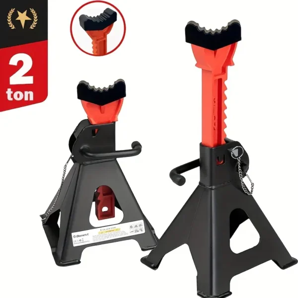 Durable 2pcs Adjustable Jack Stands