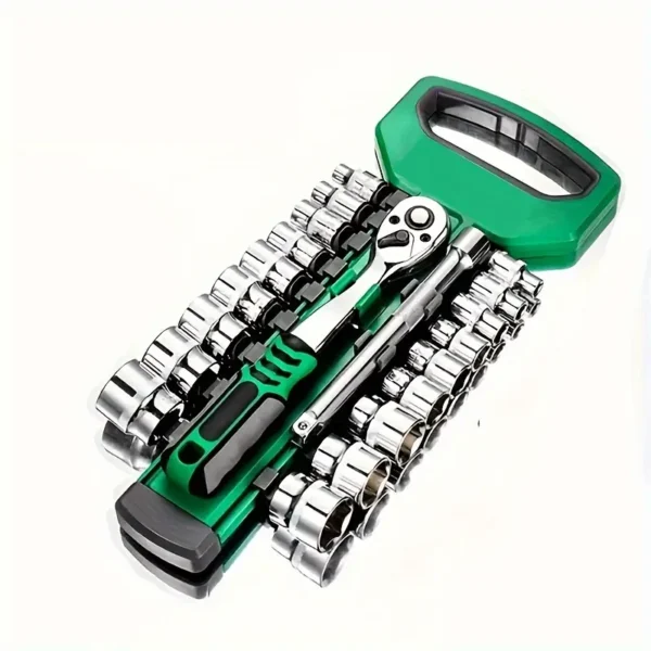 72-Tooth Drive Ratchet Socket Wrench Set