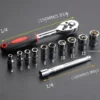 12pcs Carbon Steel Socket Wrench Set